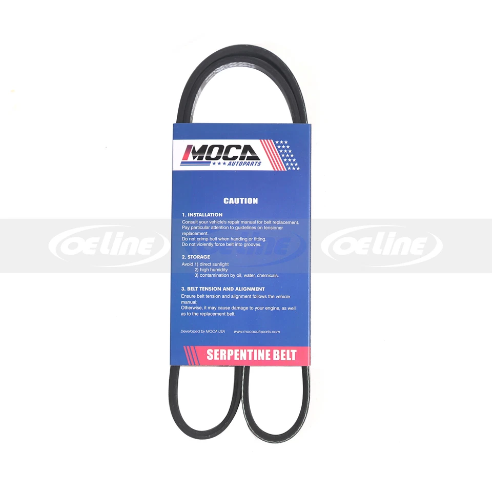 EPDM Serpentine Belt for Nissan 200SX 300ZX Maxima 3.0L Honda Prelude 2.2L - Image 2 of 4