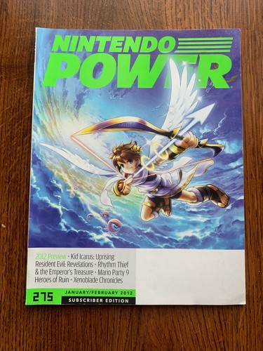 Nintendo Power Magazine Volume 275 January/February 2012 Kid Icarus