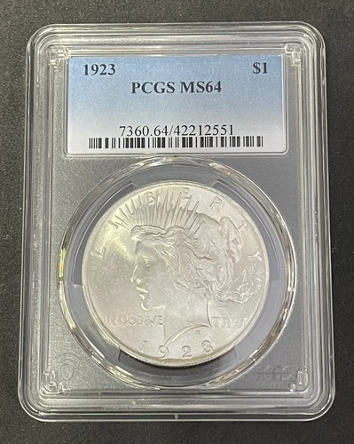 1923 Peace Dollar PCGS MS64
