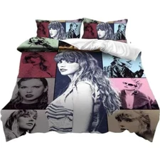 Taylor Swift Fan Thin Bedding Set with 2 Pillowcases Set: Exclusive for Fans!