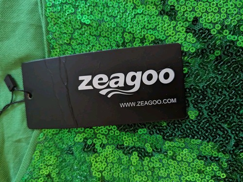 Zeagoo Sequence Tank XXL Brilliant Green Holiday Party - Picture 7 of 10