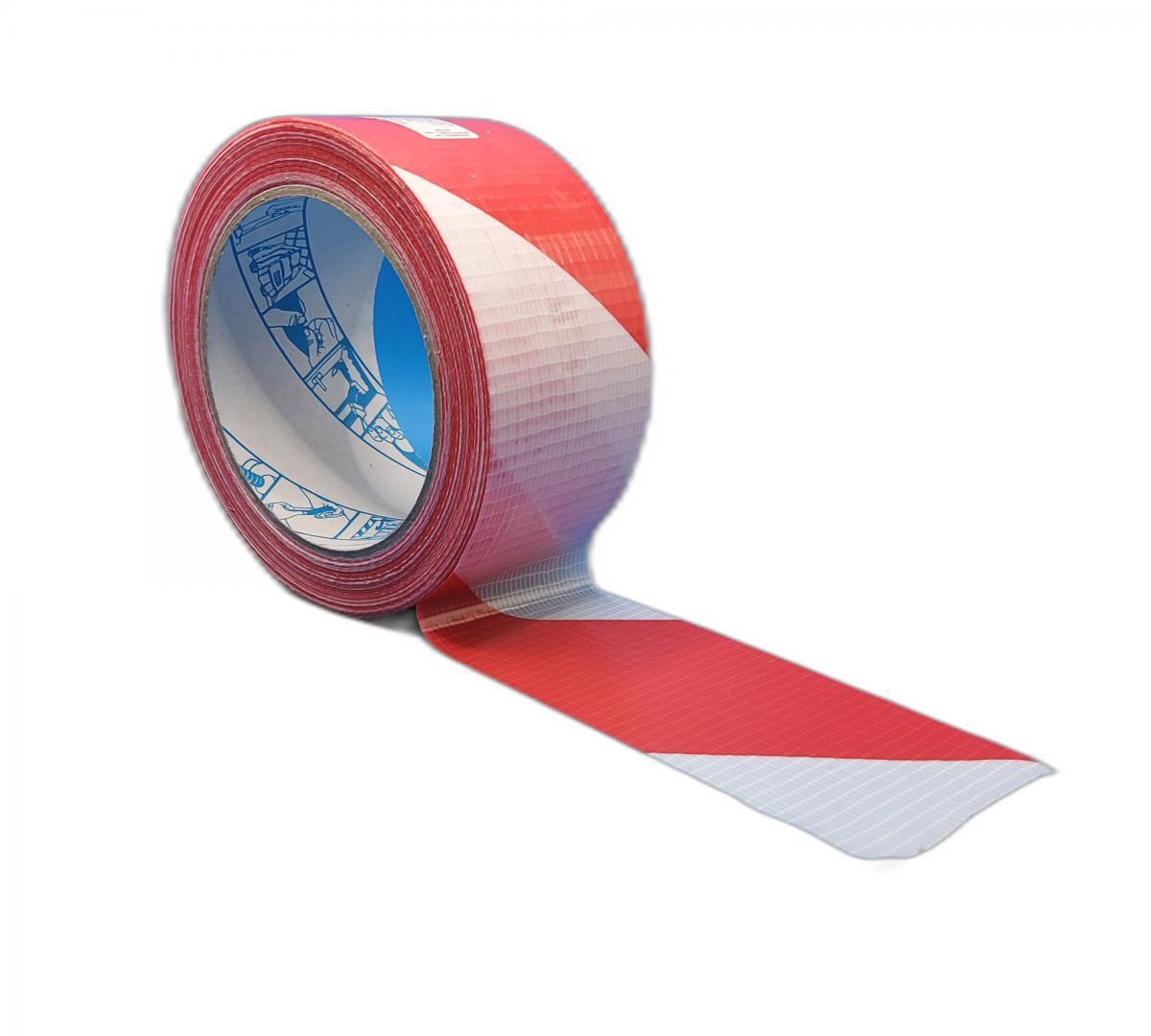 NASTRO AMERICANO TELATO SICUR USA H50x25 SEGNALETICO ROSSO BIANCO