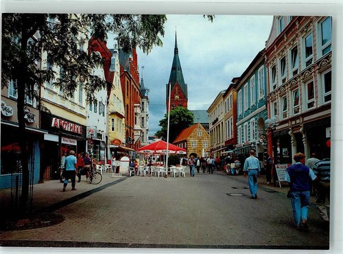 10338393 - 2390 Flensburg Grosse Strasse Fussgaengerzone Kirche St. Marien
