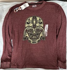 Dark Side Darth Vader Star Wars Long Sleeve Tee Size L NEW VINTAGE