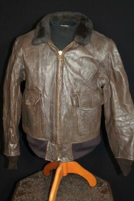 VINTAGE 1980'S ERA AUTHENTIC G-1 LEATHER FLIGHT JACKET SIZE 42 | eBay