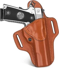Premium Leather Handmade OWB Holster Fits All 1911 with 5" Barrel No Rail Pistol
