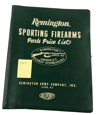 1980 Remington Sporting Firearms Dealer Parts Price List Good Condition