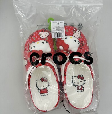 Hello Kitty Crocs Red Classic Clog Women's US Size 8 #210575-90H