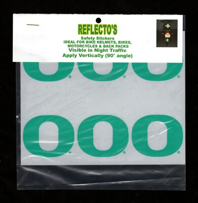 2000's University of Oregon Ducks REFLECTO'S SAFETY STICKERS (6) in PACKAGE