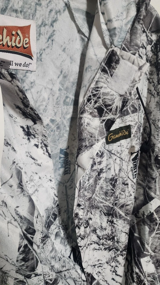Ambush Coverup Jacket By Gamehide. Naked North Snow Camo. Size Large. SNJ - Image 2 of 3