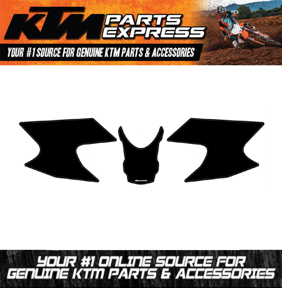 NEW OEM KTM FUEL TANK PROTECTION STICKER KIT 85 105 SX XC