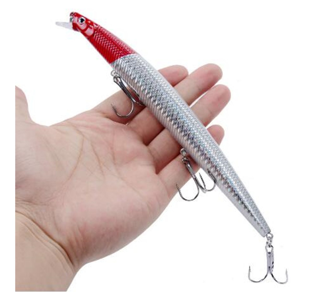 1PCS Bass Minnow Fishing Lures Plastic Big Deep Sea Fishing