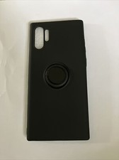 Auténtica funda protectora de silicona líquida + soporte de anillo de dedo de metal para teléfono Huawei