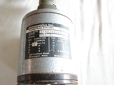 Datametric Rotary Position Encoder , Trump Ross SDR Model #144055EC8B1A