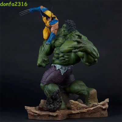 US STOCK Marvel Hulk VS. Wolverine 13'' PVC Figure Statue Collection Model Toys