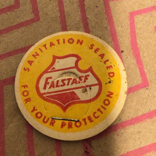 Falstaff beer. Sanitation Seal. Sign. For Your Protection. - Picture 6 of 7