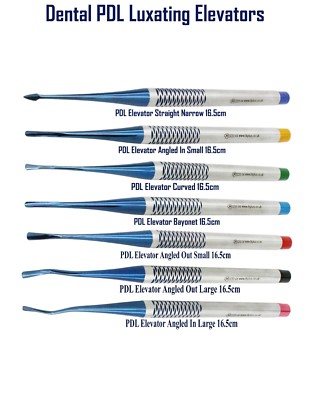 Zahnimplantat Proximatoren PDL Luxationsaufzüge 7er Set chirurgische Instrumente