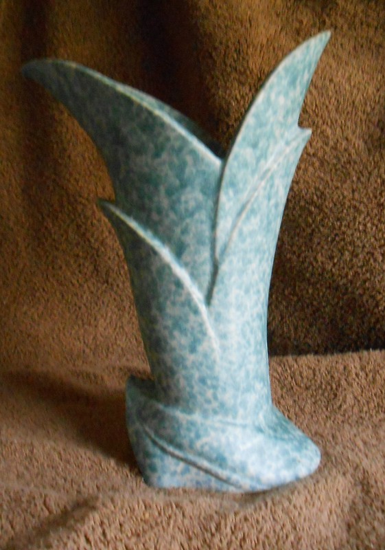 1916-50 Roseville Wincraft Late Capri Blue Green Vases Bowl Console Candle EX NR