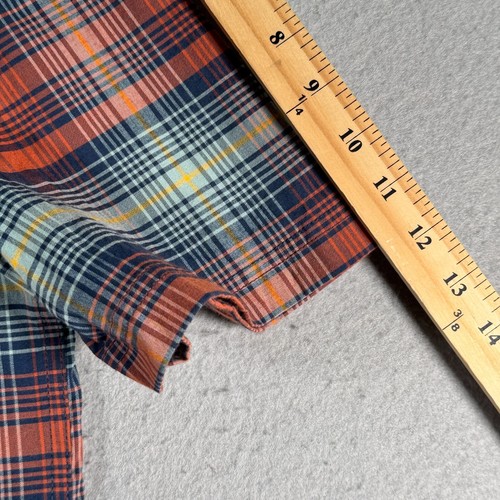 Wolverine Button Up Shirt Men Large Multicolor Plaid Loud Classic Double Pockets - Picture 6 of 9