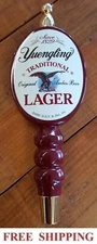 YUENGLING BREWERY LAGER BEER VINTAGE BAR TAP HANDLE KEG MARKER NEW 7" TALL