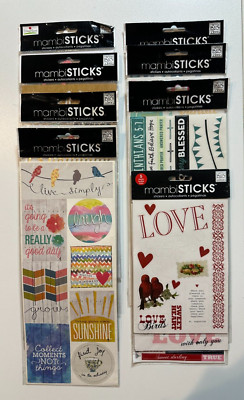Me & My Big Idea Mambi Sticks-Baby Boy, Girl, Love, Faith, Birthday-U Choose