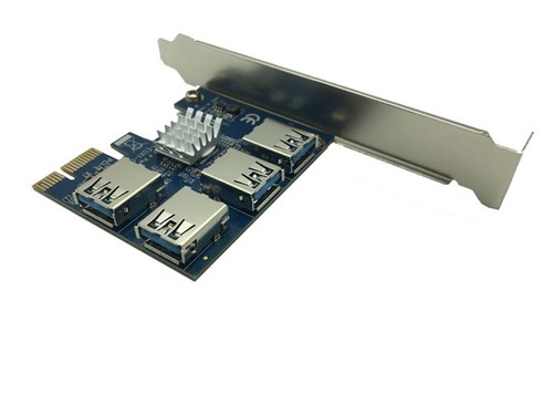 Lo último PCI Express Tarjeta Elevadora PCI-E 1x a 16x 1 a 4 PCIE USB 3.0 Ranura Multiplicador - Imagen 7 de 11