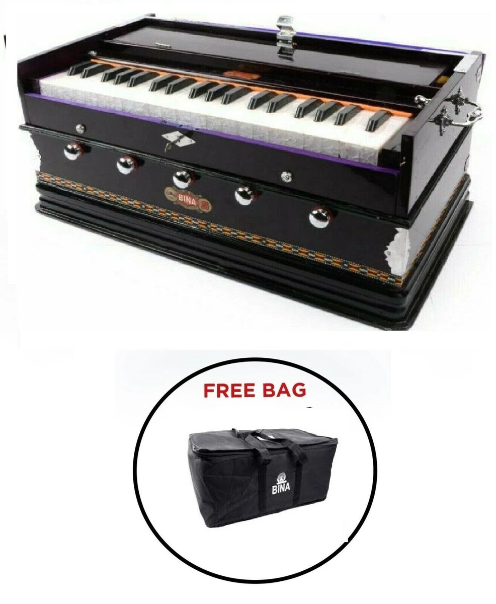 Harmonium BINA 3 Octave Double Reeds 5 Stopper Single Bellow 39