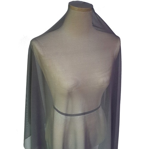 Soft Power Mesh Tulle 4-way Spandex stretch Fabric Sheer Net Dresses Bridal 44"w - Picture 391 of 628