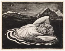 Rockwell Kent : Pelagic Reverie : 1919 : Archival Art Print
