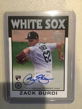 ZACK BURDI 2021 TOPPS  Series 1 1986 Baseball Auto #86A-ZB RC- Chicago White Sox