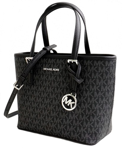 Sac Michael Kors pour femme sac à bandoulière Jet Set Travel XS mort noir neuf - Photo 2 sur 15
