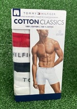 Tommy Hilfiger Men s Cotton Classics 3-Pack Boxer Briefs Red Size Large L New