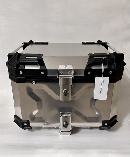 Top Case Bauletto 45 LT in alluminio Naturale Con Schienale In Gomma - Afbeelding 3 van 8