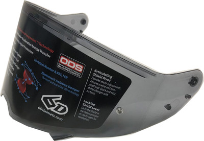 6D HELMETS - 82-5007 - ATS-1R Shield - Pinlock Prepared - Light Smoke