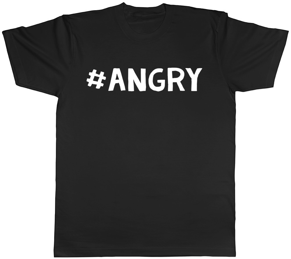 Hashtag Angry Funny Mens Womens T-Shirt | eBay