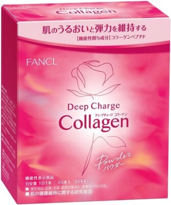FANCL Deep Charge Collagen Powder 1 Box  (3.4 gx 30 Pacs)