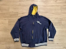 Vintage Rocawear Hoodie Mens XL Blue Heavy Hip Hop Jay Z Y2K