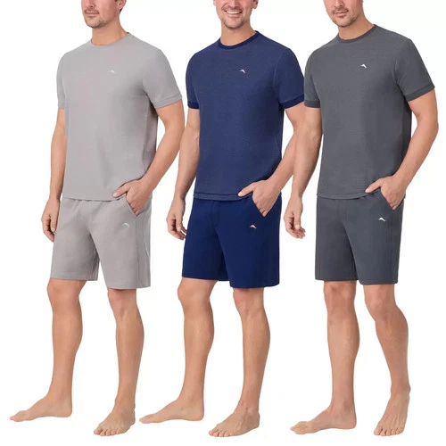Tommy Bahama Mens Pyjama Set Knit Tee Shorts Sleepwear Lounge PJs Various Sizes