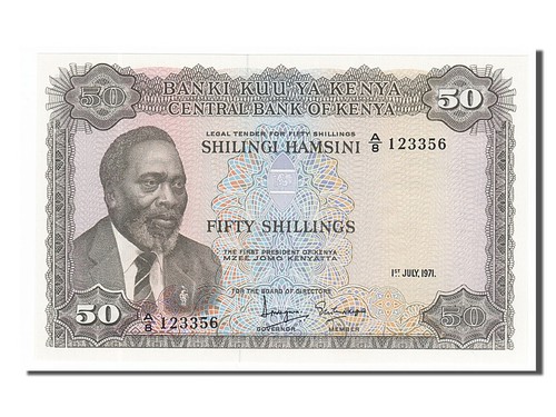 [#155270] Banknote, Kenya, 50 Shillings, 1971, 1971-07-01, KM:9b, UNC - Foto 1 di 2