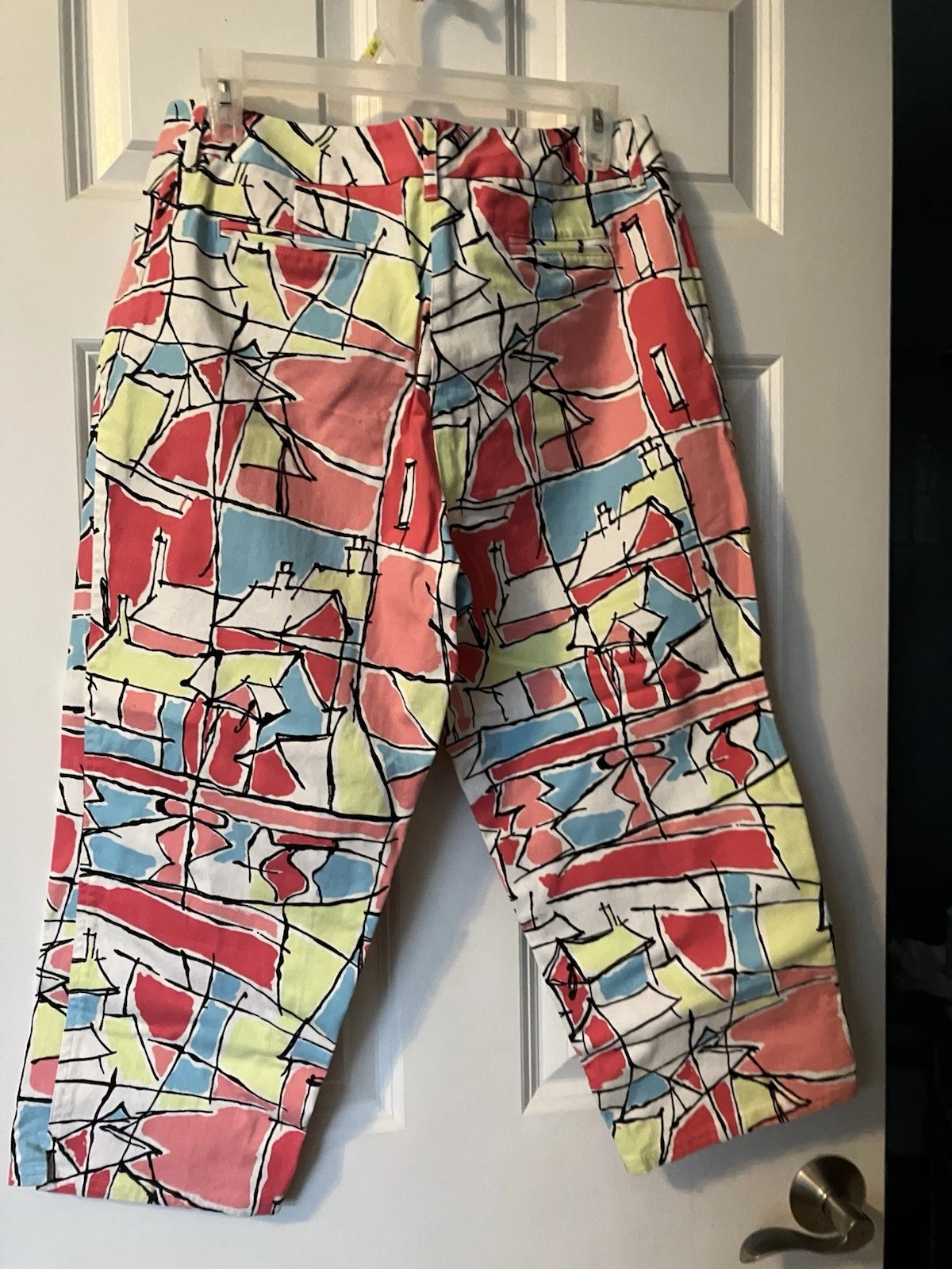 Talbots size 14 cotton Multicolor Capri women Summer