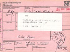 731883) Billete federal de Colonia a Calden Hesse
