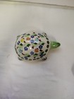 Talavera Mexican Multicolor Clay Turtle Signed — photo 1