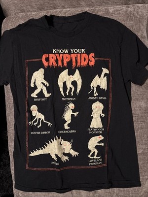 Men s Black Cryptids T-Shirt Size M