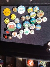 Job Lot British Tour Collection Of Tin And Pin Badges Over 25 Items