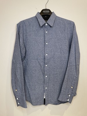 Rag & Bone Shirt Mens Blue Chambray Cotton Button Up Small Long Sleeve