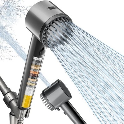 Cobbe Ion Drops Filtered Shower Head with Handheld, High Pressure 5 Spray Mode S