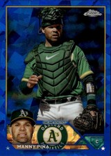 2023 Topps Chrome Update Sapphire Manny Piña #USCS127 Oakland Athletics 3C