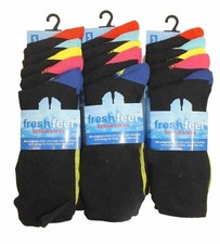 10 Pairs Kids Socks Boys Girls School Design Funky Heel Toe Cotton Rich Sock