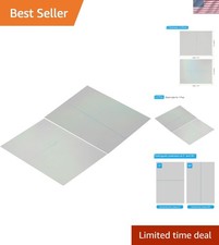 2 Pack 9.7" Polarized Film Sheets, Adhesive Linear Polarizer for Screen Photog