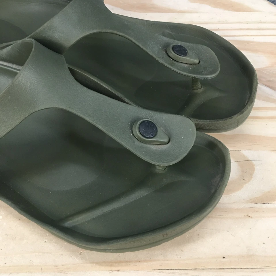 Sandalias Birkenstock Para Hombres 46 Verde Oliva Giza EVA Tanga Chanclas Informales Hebilla Foto 3 de 4